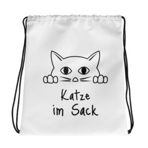 Katze im Sack Kordelzugbeutel