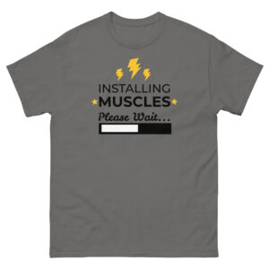 Muskel T Shirt – Herren-T-Shirt “Installing Muscles”