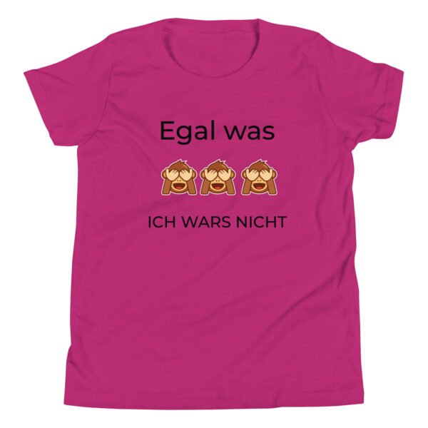 Ich war's nicht Kinder T-Shirt “Egal was, ich wars nicht” fuchsia T-Shirt mit lustigem Aufdruck