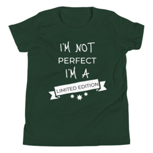 Limited Edition T Shirt Kinder “I’m not perfect…”